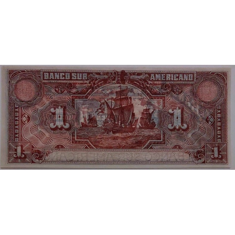 EKVADOR 1 SUCRE PİK P-pS251r REMAINDER YIL 1920 KONDİSYON 10/10