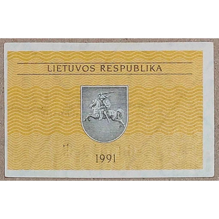 LİTVANYA 0,10 TALONAS PİK P-29 YIL 1991 KONDİSYON 10/8