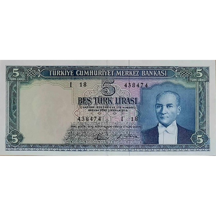 5 EMİSYON 5 LİRA 4 TERTİP   KONDİSYON 10/8,5