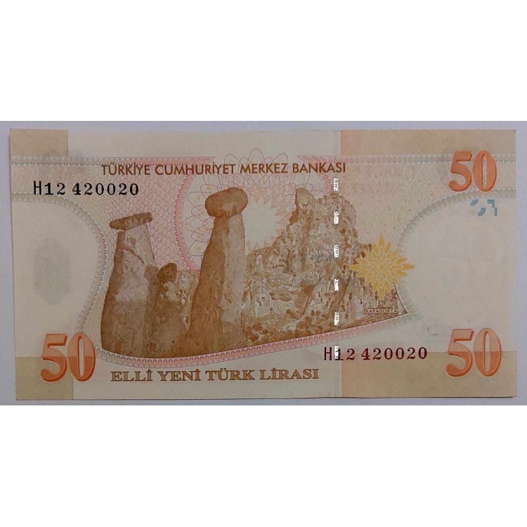 8 EMİSYON 50 YTL PİK P-220 YIL 2005 KONDİSYON 10/9