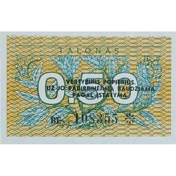 LİTVANYA 0,50 TALONAS  KONDİSYON 10/10