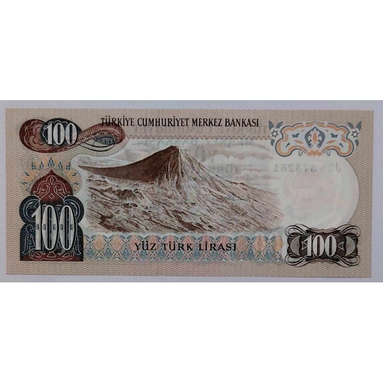 6 EMİSYON 100 LİRA PİK P-189/a YIL 1979 KONDİSYON 10/10