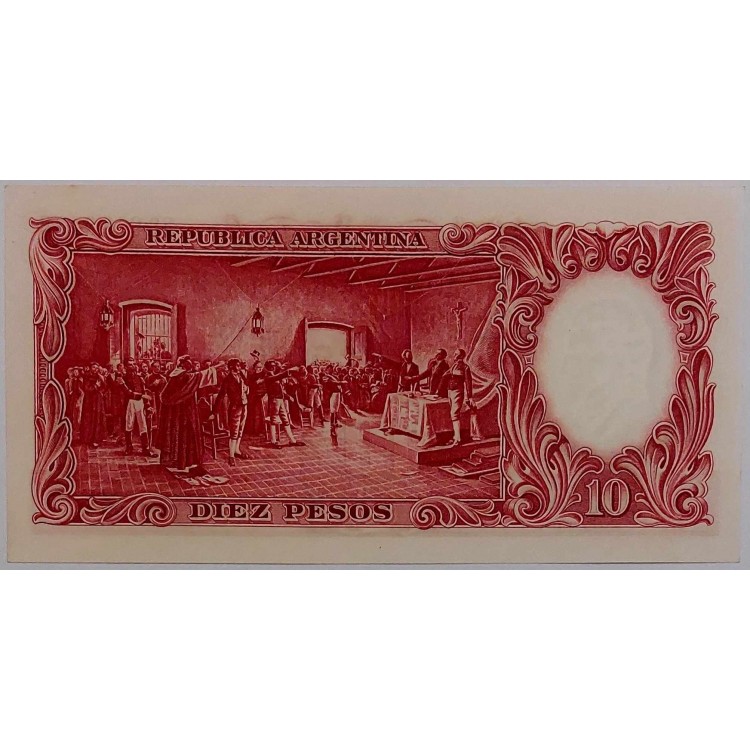 ARJANTİN 10 PESOS PİK P-270/b YIL 1954 KONDİSYON 10/10 ÇİL