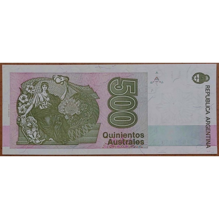 ARJANTİN 500 AUSTRALES PİK P328/a YIL 1988/89 KONDİSYON 10/10 