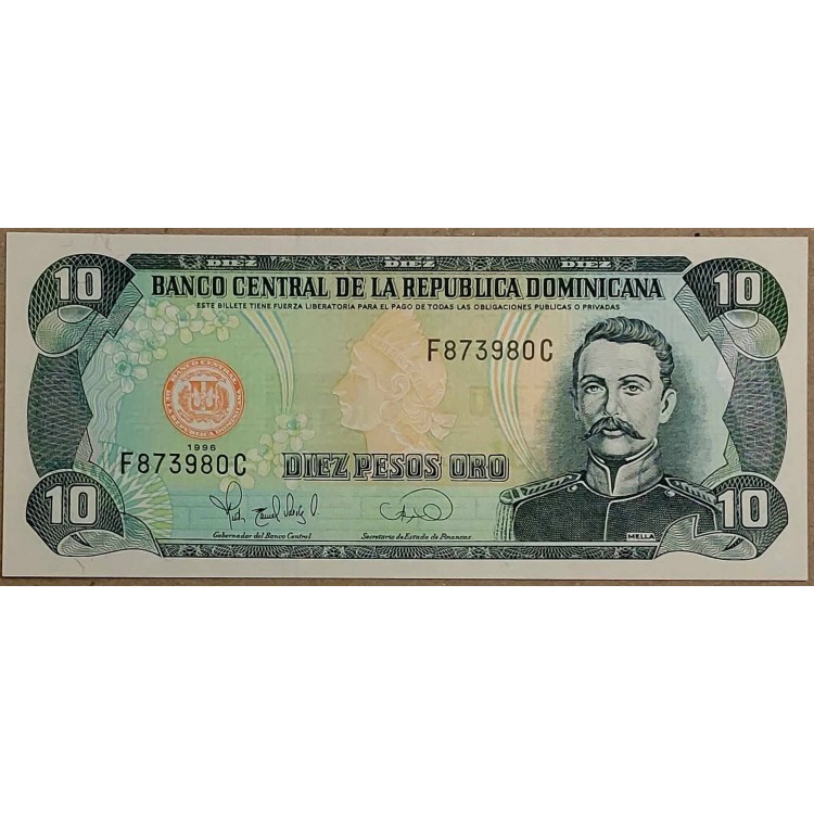 DOMİNİK CUMHURİYETİ 10 PESO KONDİSYON 10/10 