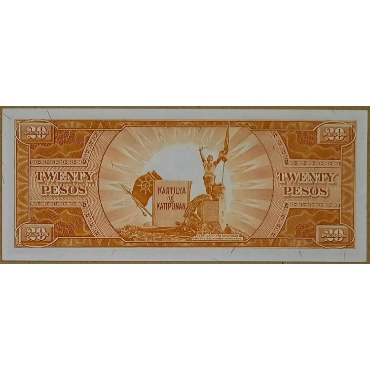 FİLİPİNLER 20 PESOS 1949 P#137d KONDİSYON 10/10