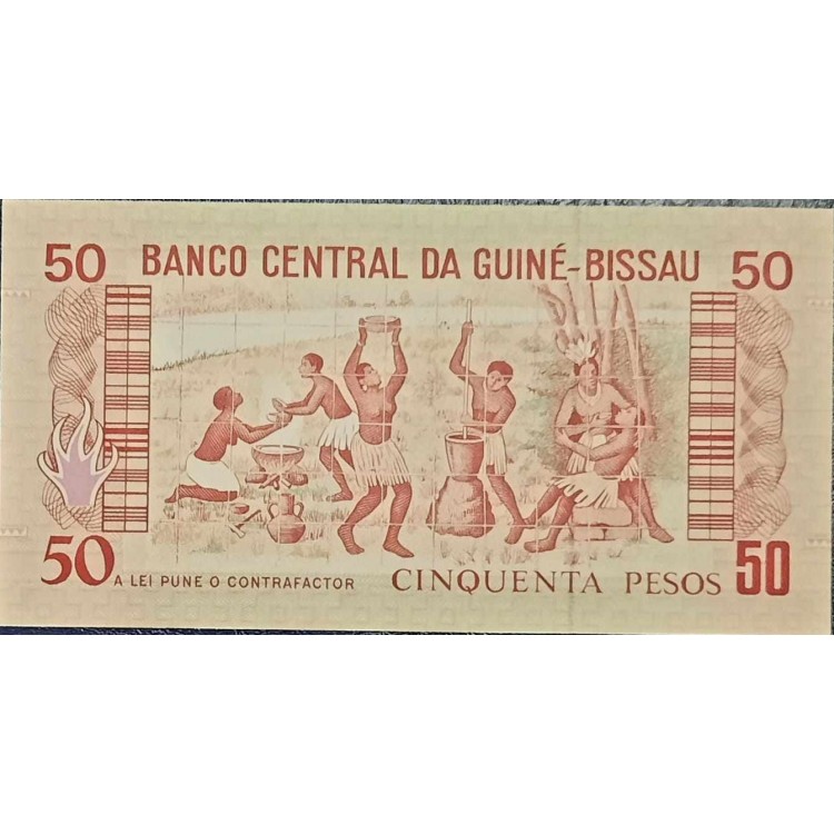 GUİNEA BİSSAU 50 PESOS PİK P-10 YIL 1990 KONDİSYON 10/10