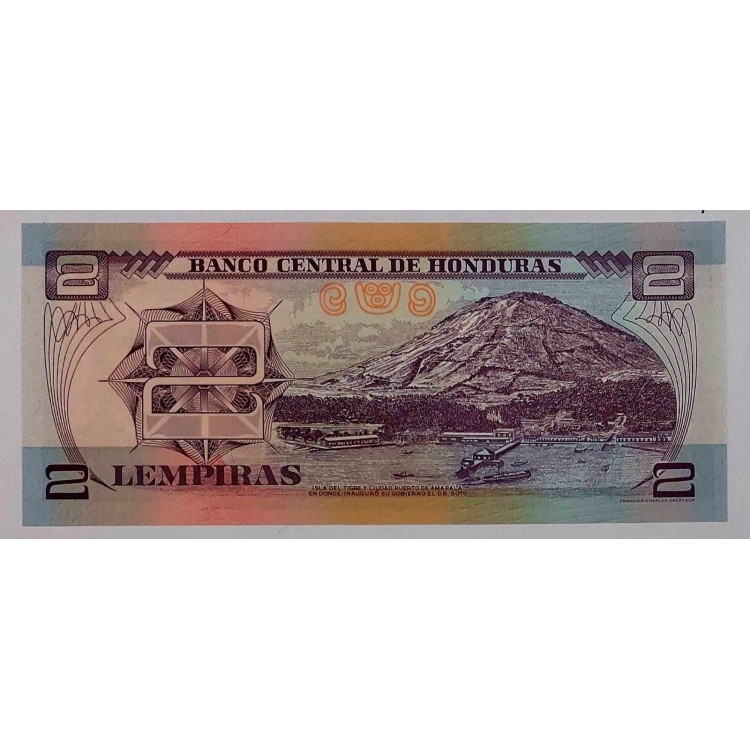 HONDURAS 2 LEMPİRAS PİK P-80A/f YIL 2006 KONDİSYON 10/10 