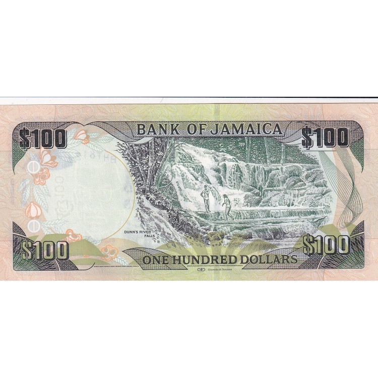 JAMAİKA 100 DOLAR PİK P-95/d YIL 2020 KONDİSYON 10/10 