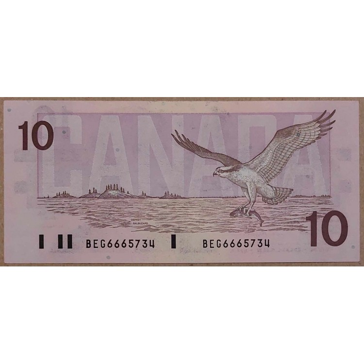 KANADA 10 DOLAR PİK 96 YIL 1989 KONDİSYON 10/9,5