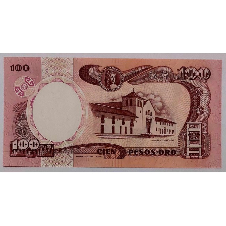 KOLOMBİYA 100 PESOS ORO PİK P-226A YIL 1991 KONDİSYON 10/10 