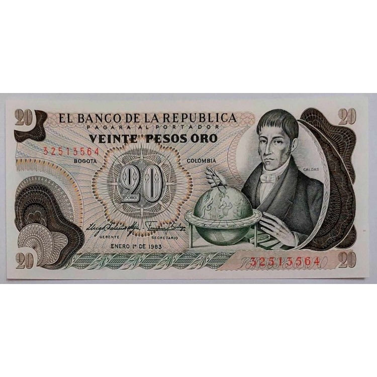 KOLOMBİYA 20 PESOS ORO KONDİSYON 10/10