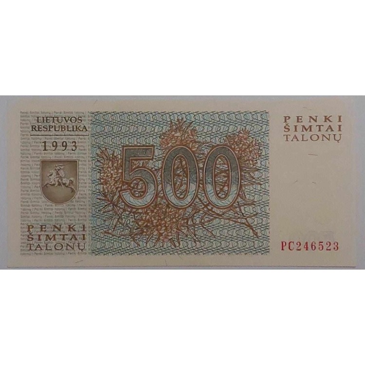 LİTVANYA 500 TALONAS PİK P-46 YIL 1993 KONDİSYON 10/10 