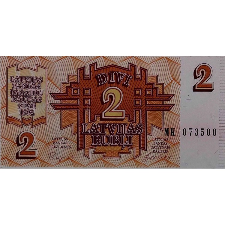 LETONYA 2 RUBLİ  KONDİSYON 10/10