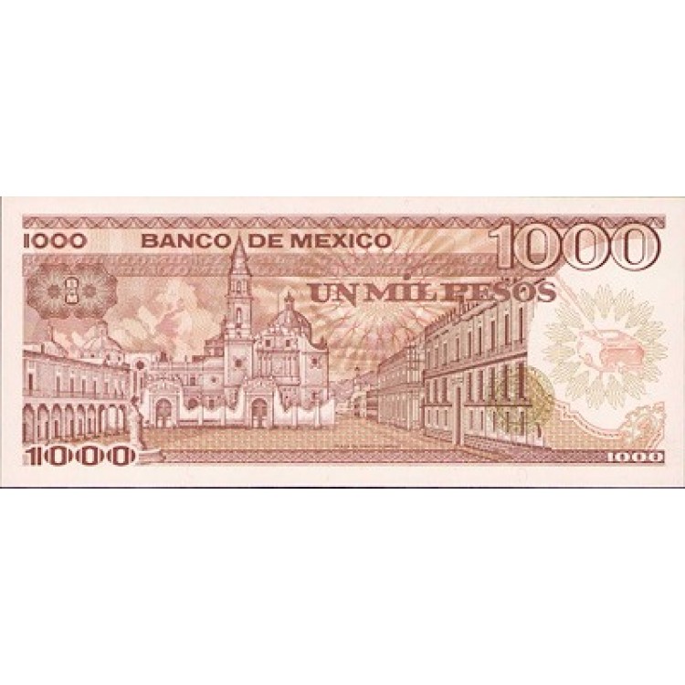 MEKSİKA 1000 PESOS PİK P-85 YIL 1985 KONDİSYON 10/10 