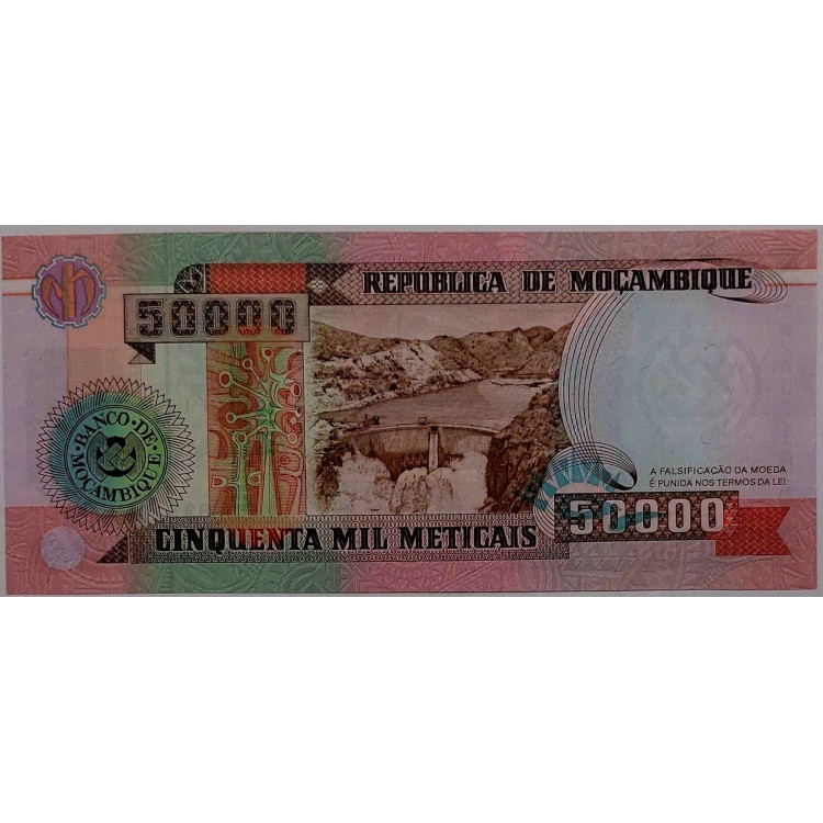 MOZAMBİK 50.000 METİCAİS PİK P,-138 YIL 1993 KONDİSYON 10/10 