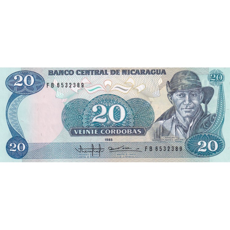 NİKARAGUA 20 CORDABAS  KONDİSYON 10/10 