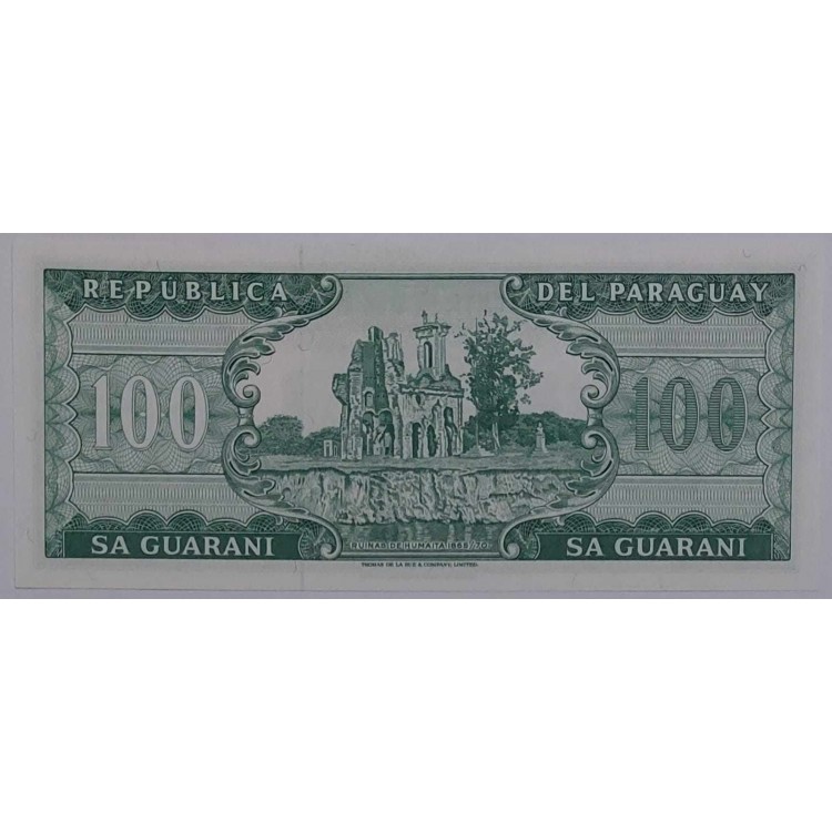 PARAGUAY 100 GUARANİES PİK P-205 YIL 1982 KONDİSYON 10/10 