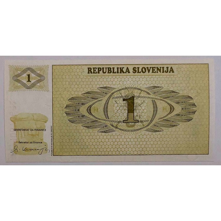 SLOVENYA 1 TOLARJEV PİK P-1/a  YIL 1990 KONDİSYON 10/10 
