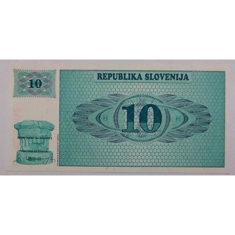 SLOVENYA 10 TOLARJEV PİK P-4/a  YIL 1990 KONDİSYON 10/10 