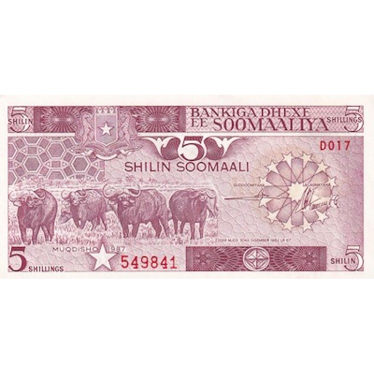 SOMALİ 5 SHİLLİN  KONDİSYON 10/10 