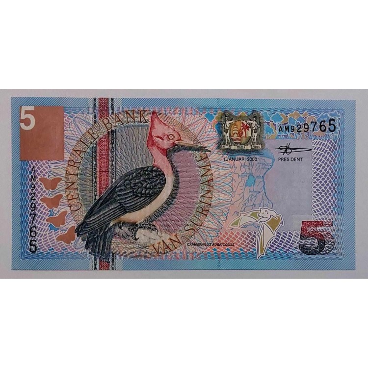 SURİNAM 5 GULDEN KONDİSYON 10/10