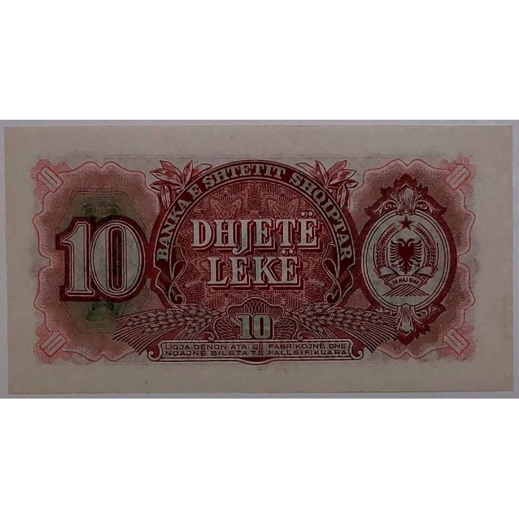 ARNAVUTLUK 10  LEKE PİK P-28 YIL 1957 KONDİSYON 10/10 