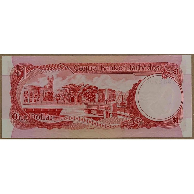 BARBADOS 1 DOLLARS 1973 P#29 KONDİSYON 10/10