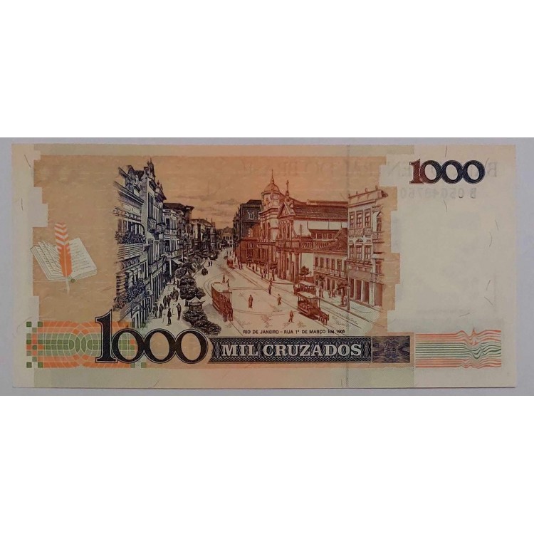 BREZİLYA 1000 CRUZADOS PİK P-216/b  YIL 1989 KONDİSYON 10/10