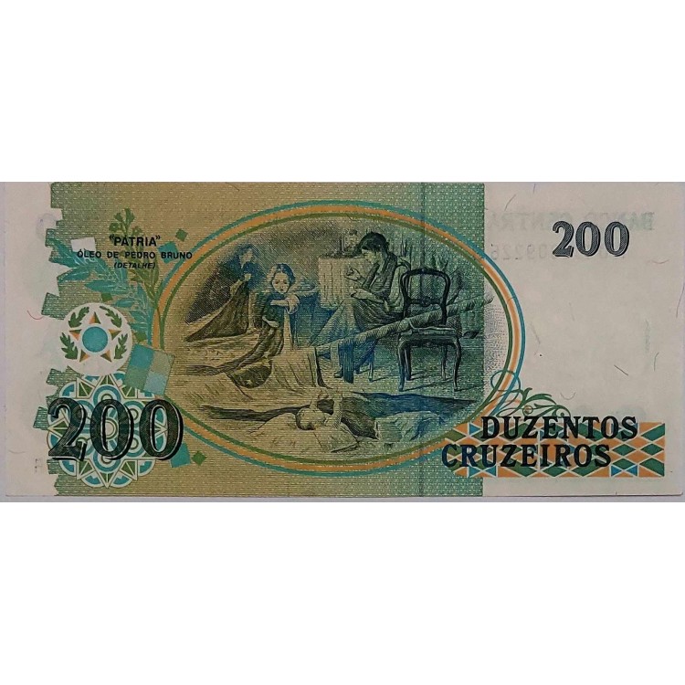 BREZİLYA 200 CRUZEİROS PİK 229 YIL 1990 KONDİSYON 10/10