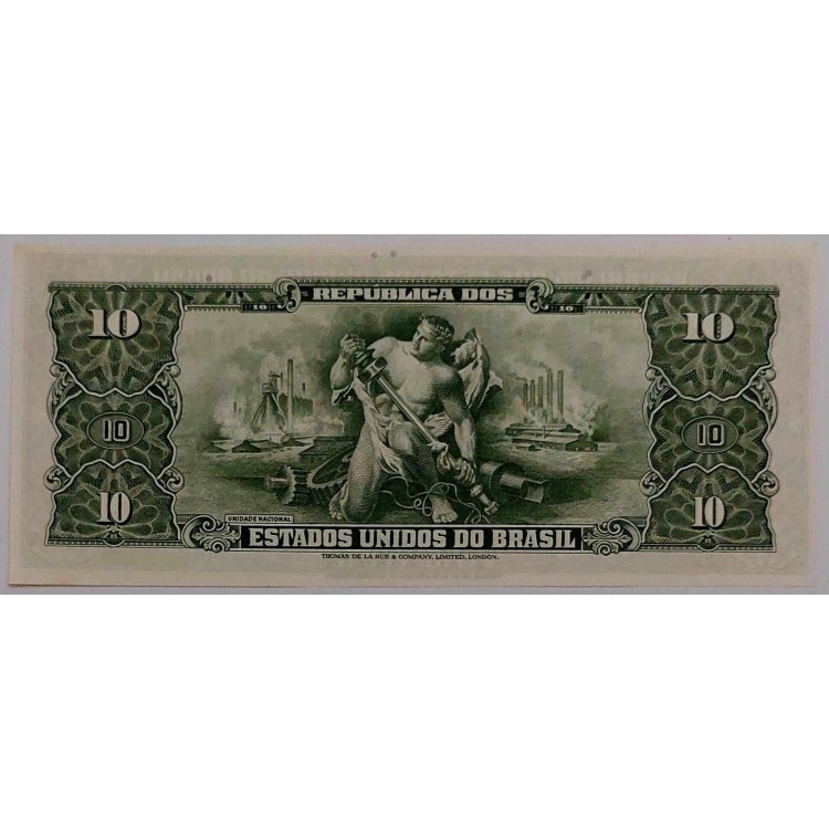 BREZİLYA 10 CRUZEİROS PİK P183/b YIL 1966 KONDİSYON 10/10 