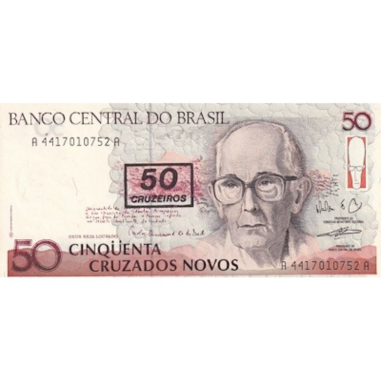 BREZİLYA 50 CRUZADOS   KONDİSYON 10/10 