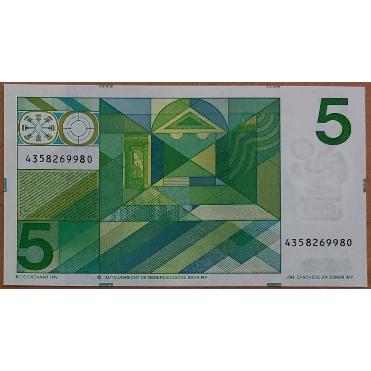 HOLLANDA 5 GULDEN PİK P-95 YIL 1973 KONDİSYON 10/10