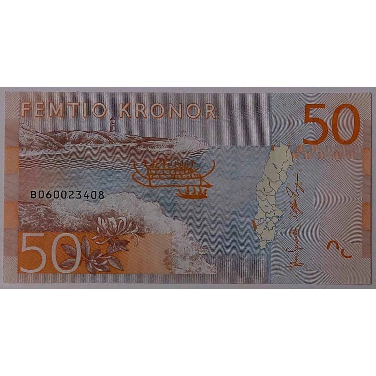 İSVEÇ 50 KRONOR PİK P-70 YIL 2015 KONDİSYON 10/10