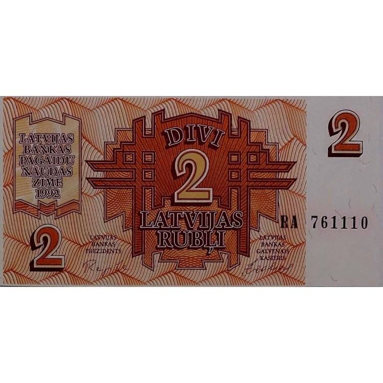 LETONYA 2 RUBLİ  KONDİSYON 10/10