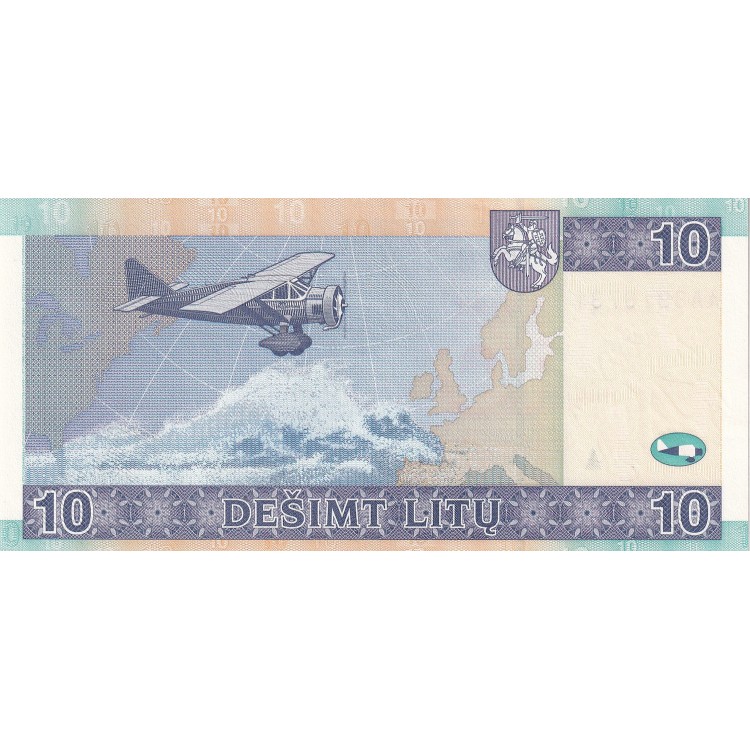 LİTVANYA 10 LİTU PİK P-68-a YIL 2007 KONDİSYON 10/10 