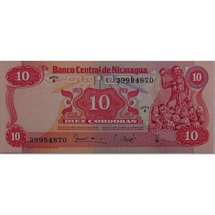 NİKARAGUA 10 CORDOBAS  KONDİSYON 10/10 