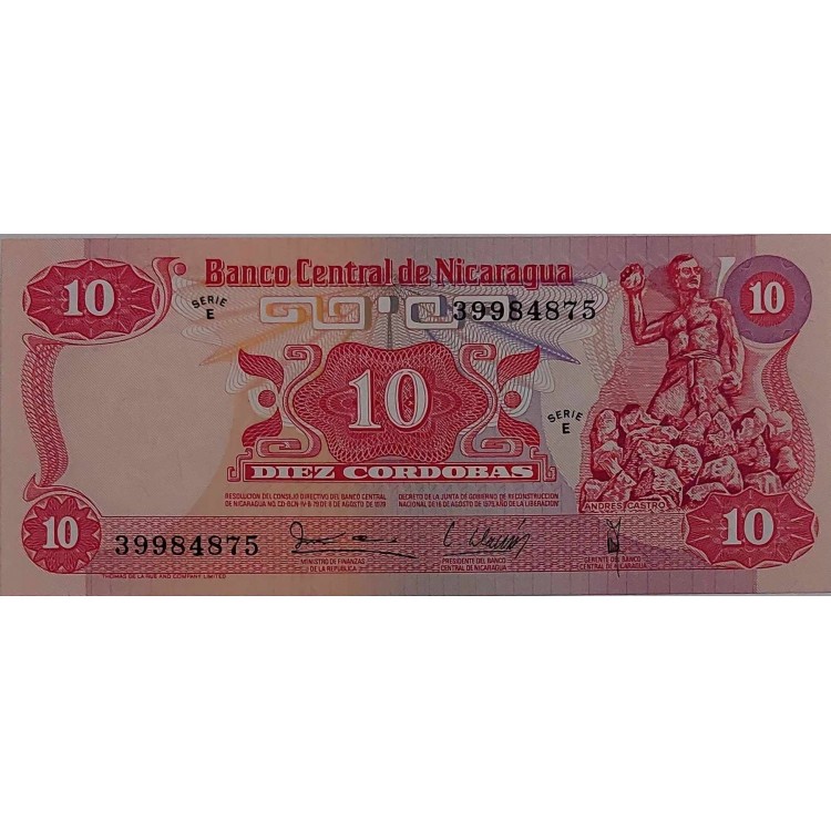 NİKARAGUA 10 CORDOBAS KONDİSYON 10/10