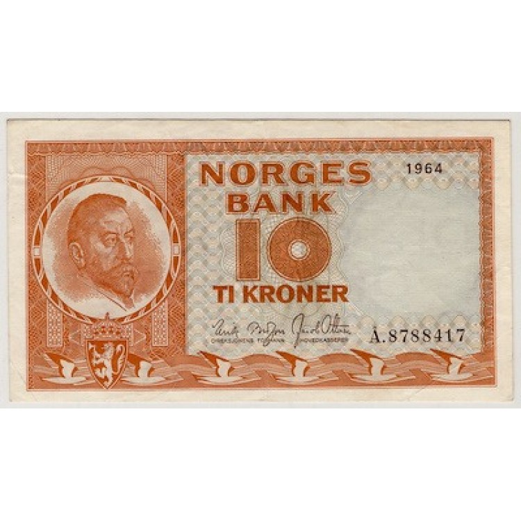 NORVEÇ 10 KRONOR   KONDİSYON 10/8
