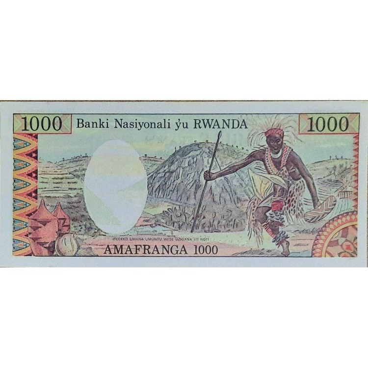 RUANDA 1000 FRANCS  KONDİSYON 10/10 