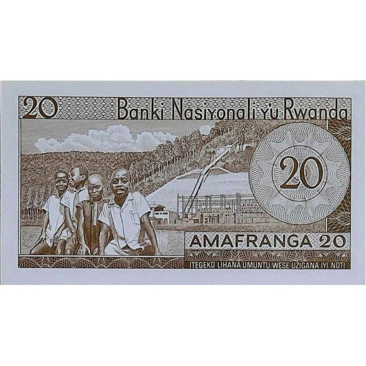 RUANDA 20 FRANCS   KONDİSYON 10/10 