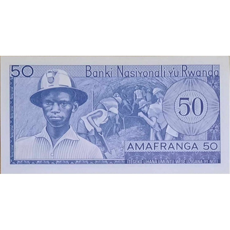 RUANDA 50 FRANCS  KONDİSYON 10/10 