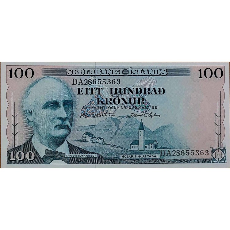İZLANDA 100 KRONUR  KONDİSYON 10/10 