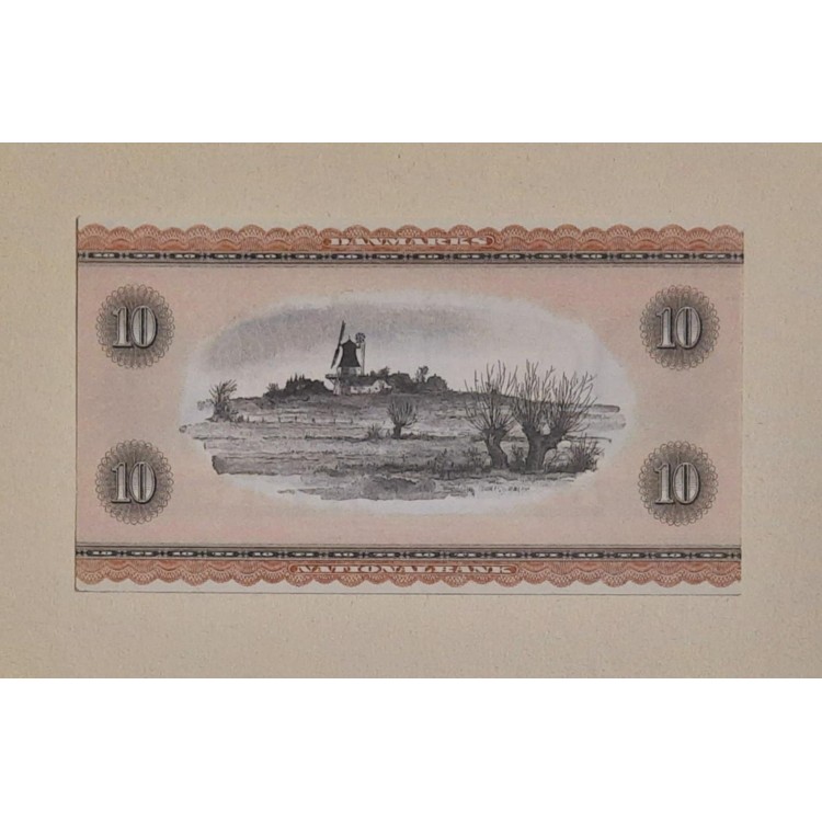 DANİMARKA 10 KRONER PİK P-44 ag YIL 1973 KONDİSYON 10/10