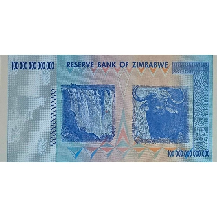 ZİMBABWE 100, 000, 000,000,000 DOLLARS  PİK P-91 YIL 2008 KONDİSYON 10/10