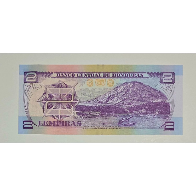 HONDURAS 2 LEMPİRA 2014 P#97/b KONDİSYON 10/10