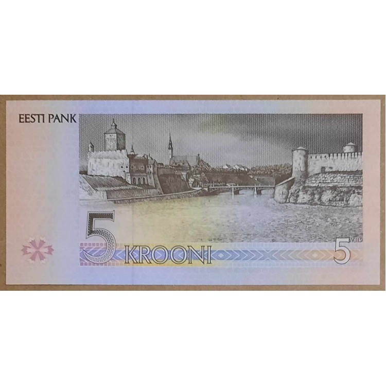 ESTONYA 5 KROONİ PİK P-76YIL 1994  KONDİSYON 10/10
