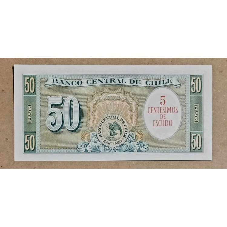 ŞİLİ 5 CENTESİMOS PİK P-126 YIL 1960/61 KONDİSYON 10/10 