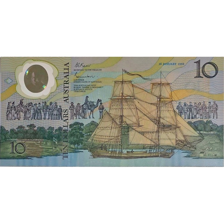 AVUSTRALYA 10 DOLARS PİK P-49a YIL 1988   KONDİSYON 10/10