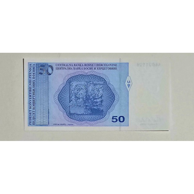 BOSNA HERSEK 50 CONVERTİPLE PFENİGA  PİK P-57 YIL 1998 KONDİSYON 10/10 